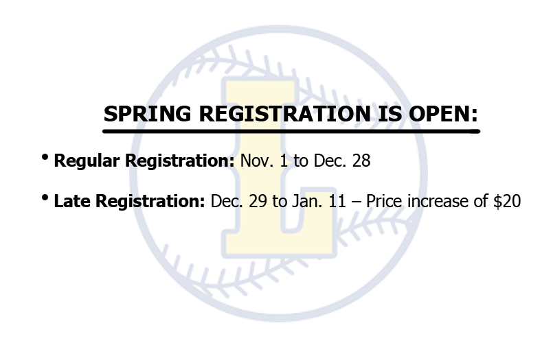 2026 Spring Registration Dates