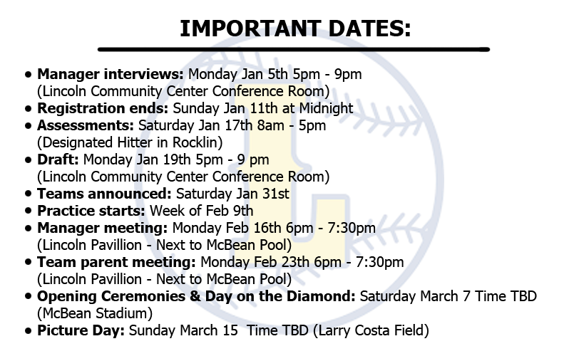Spring 2026 Important Dates